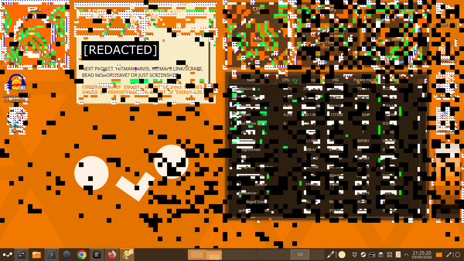 Screen super glitched